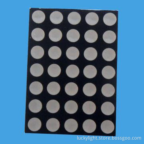 1.9mm Red Color 5 x 7 Dot-matrix LED Display with Industrial Standard Size